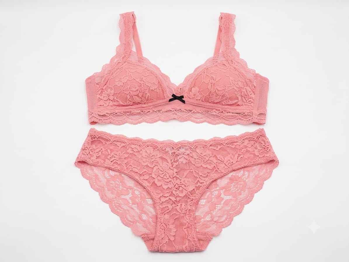 Women's Floral Lace Bra & Panty Set