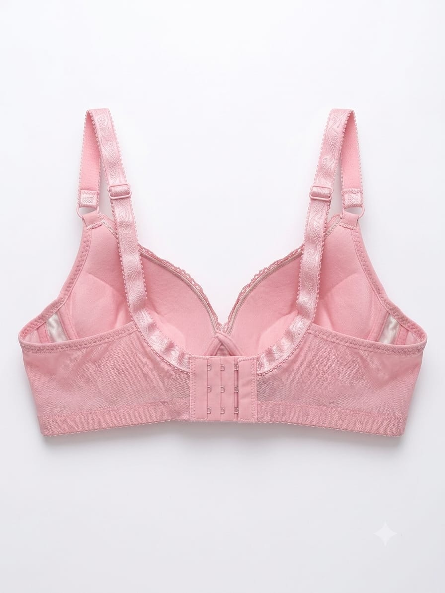 Women's Rose Embroidered Bridal Bra
