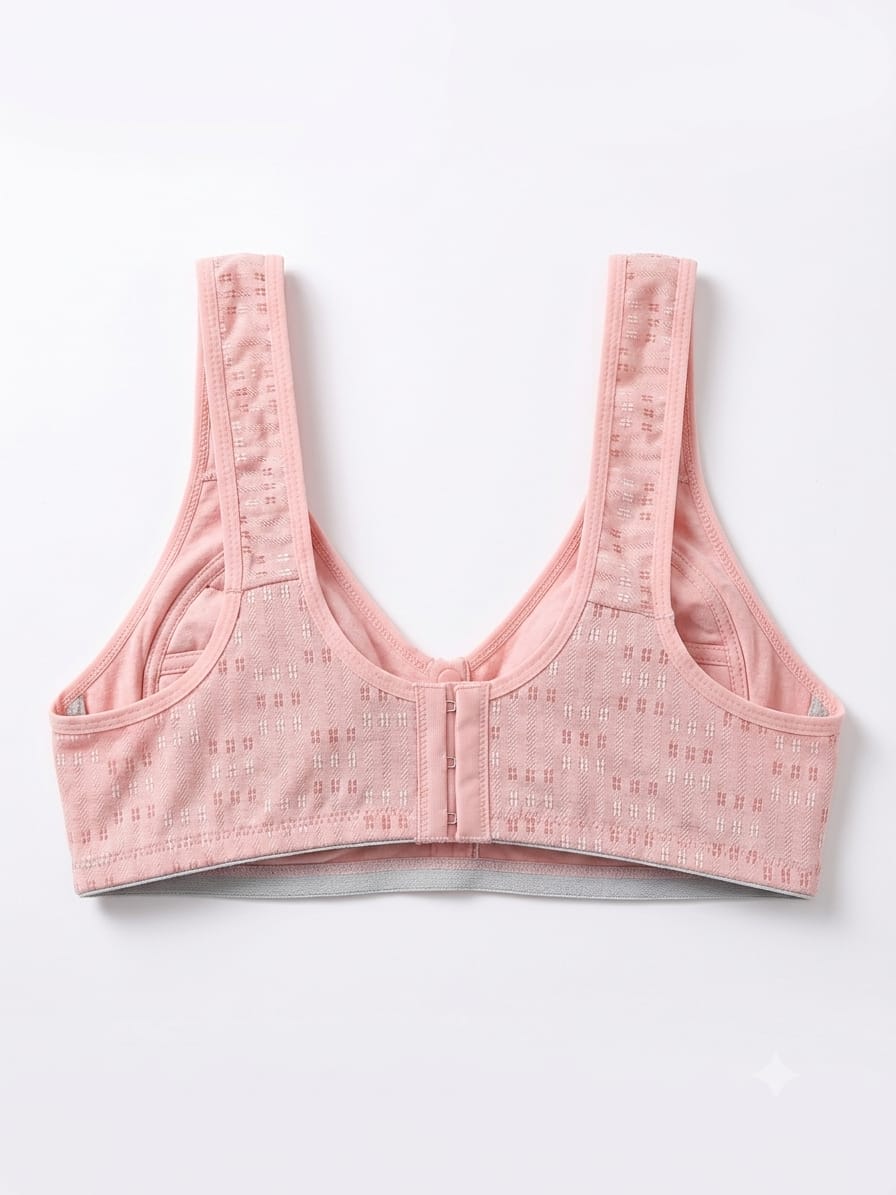 Women's Front-Open Cotton Bra