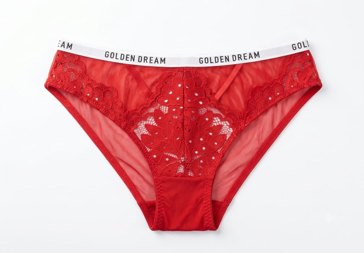Golden Dream Lace Bra & Panty Set