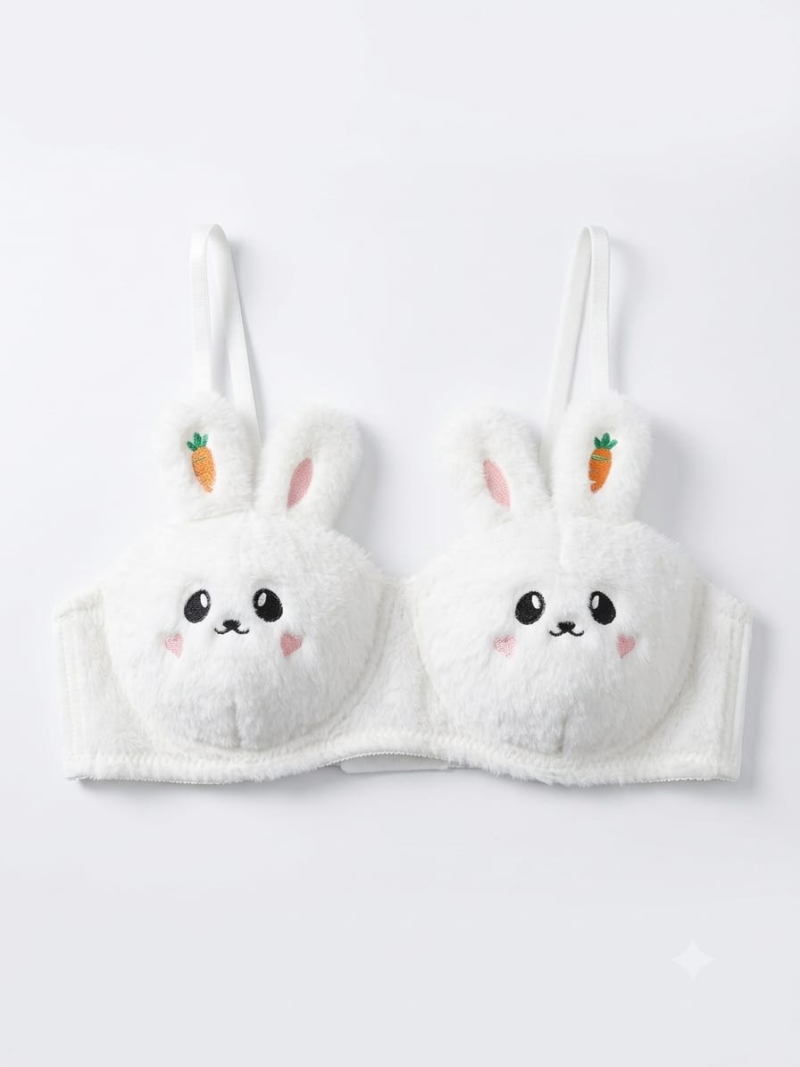Women's Cute Rabbit Bra & Panty Set