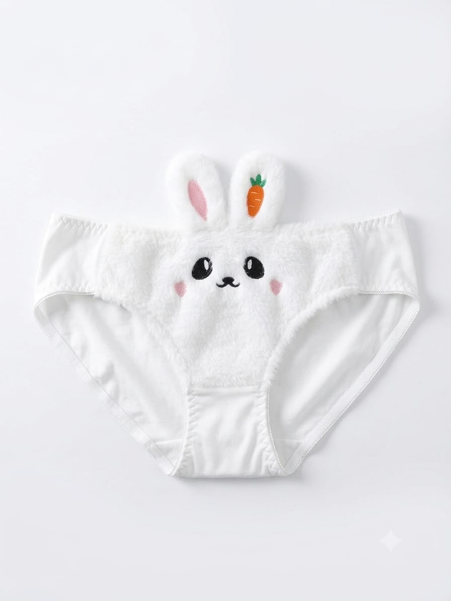 Women's Cute Rabbit Bra & Panty Set