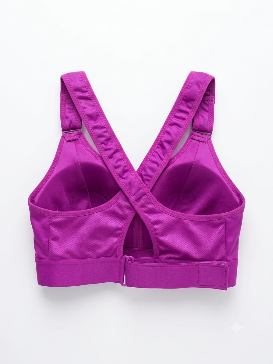 Women's Zip-Front Cross-Back Sports Bra